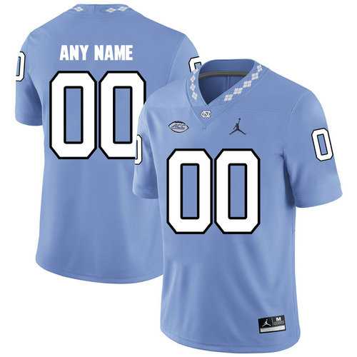 Men%27s North Carolina Tar Heels Customized Blue College Football Jersey